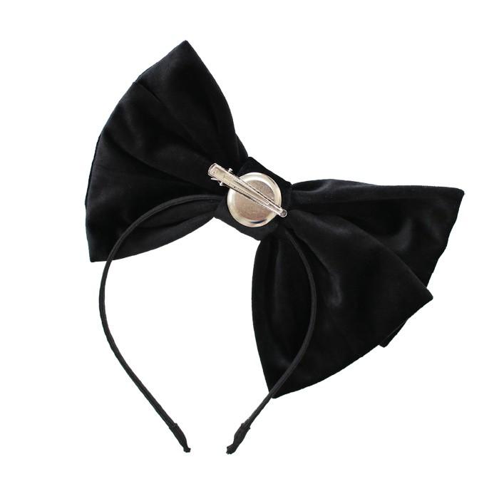 メール便配送可/ベロアビッグリボンカチューシャ |  | 07