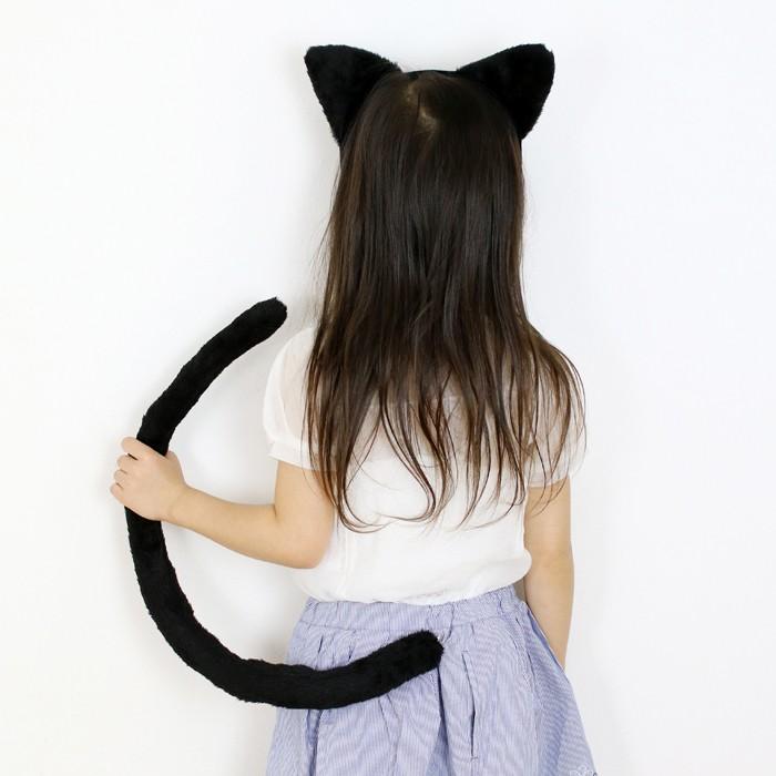 どうぶつカチューシャとしっぽ けもみみしっぽセット 黒ねこ/アニマル 動物 なりきり コスプレ 仮装 コスチューム パーティー ハロウィン イースター |  | 02