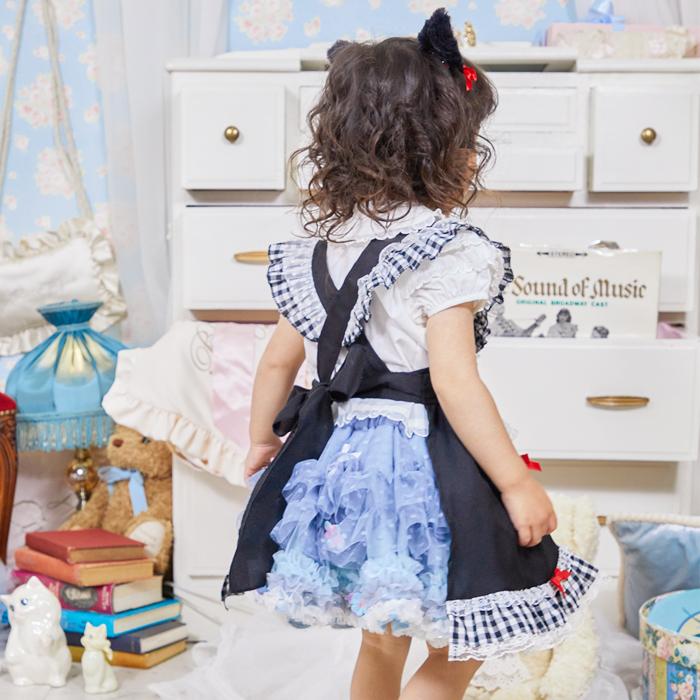 メール便配送可/けもみみエプロン キャット ベビー 黒猫 900139 |  | 02