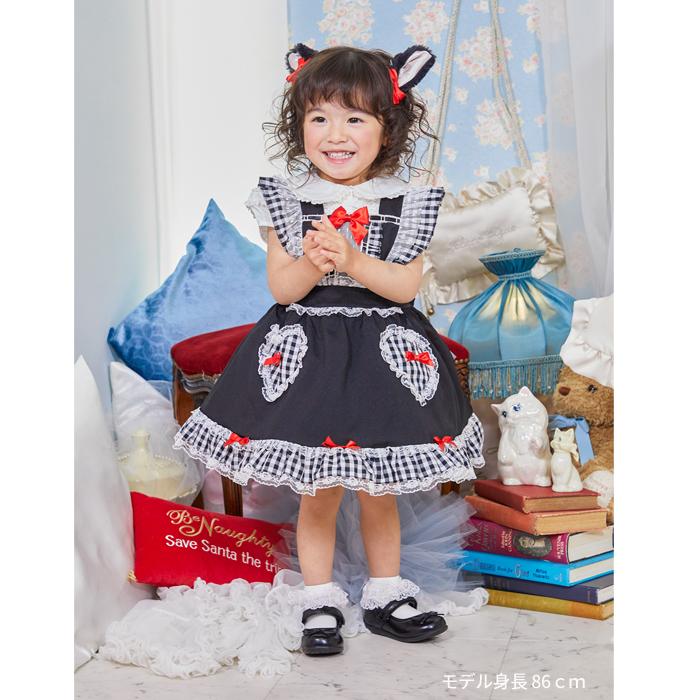 メール便配送可/けもみみエプロン キャット ベビー 黒猫 900139 |  | 03