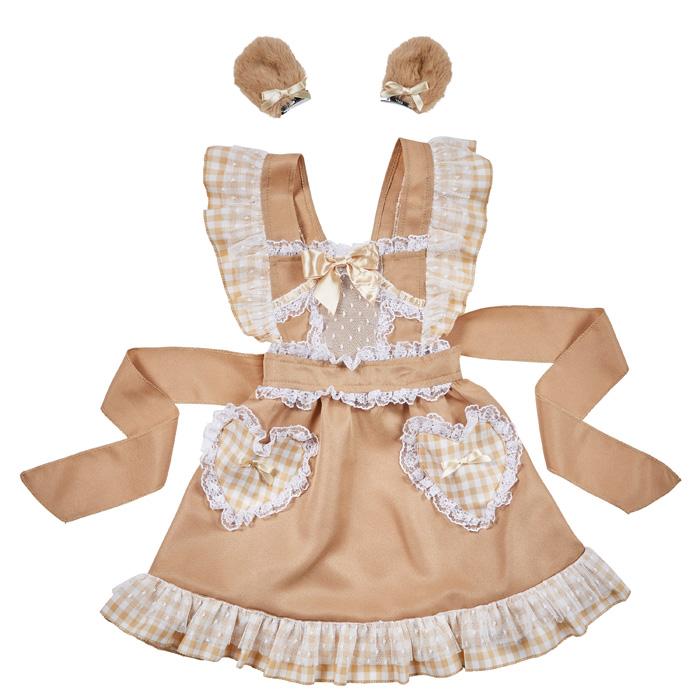 メール便配送可/けもみみエプロン テディベア くま ベビー 900153 |  | 05