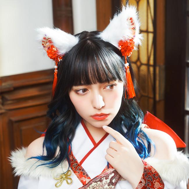 和柄カチューシャ 白猫 909460 |  | 01