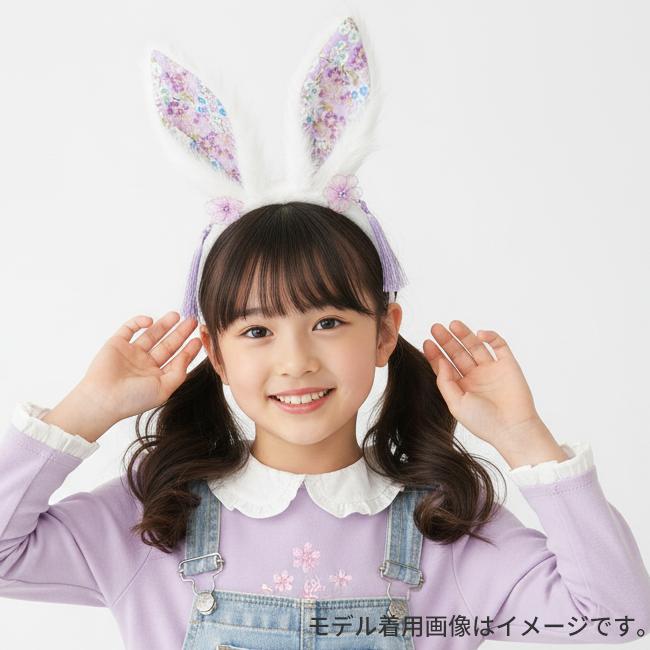 和柄カチューシャ 白うさぎ 909484 | 