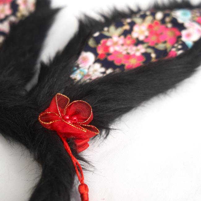 和柄カチューシャ 黒うさぎ 909491 |  | 02