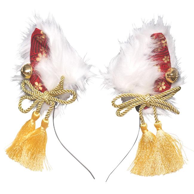 和柄カチューシャ 白狐 909507 |  | 03