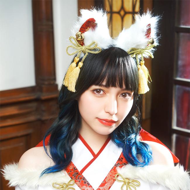 和柄カチューシャ 白狐 909507 |  | 06