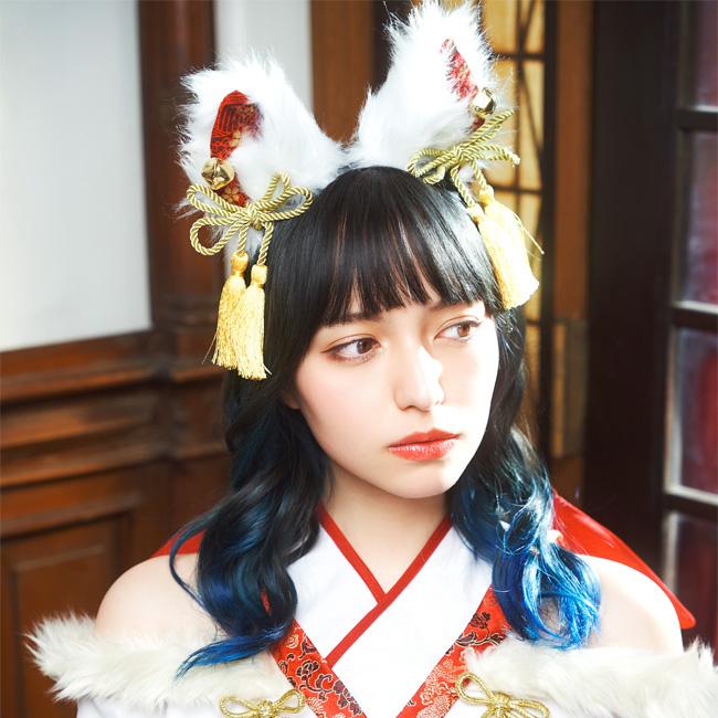 和柄カチューシャ 白狐 909507 |  | 04