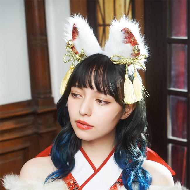 和柄カチューシャ 白狐 909507 |  | 05