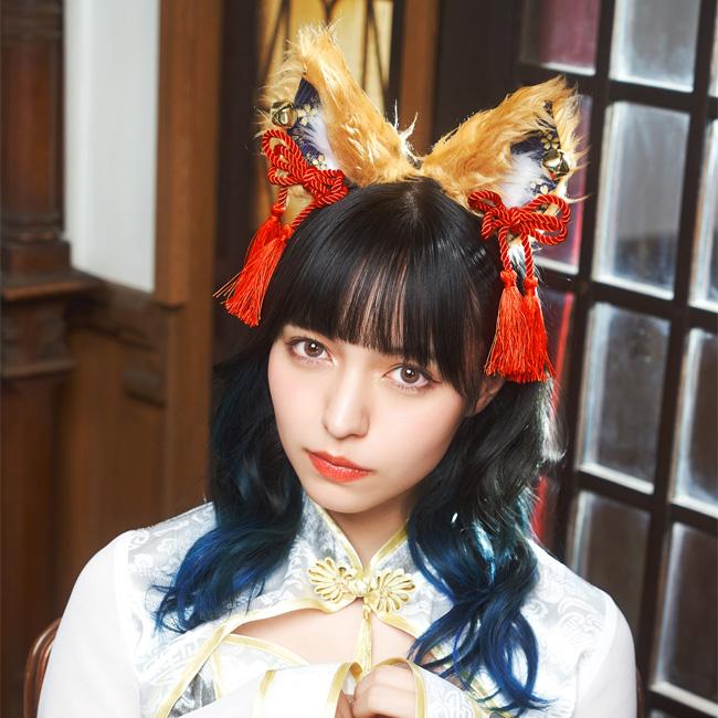 和柄カチューシャ 茶狐 909514 |  | 05