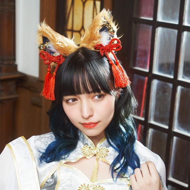 和柄カチューシャ 茶狐 909514 |  | 04