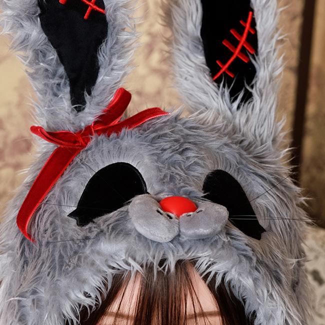 ハロウィンコスチューム かぶりもの 動く パタパタハット パタパタハット ホラーラビット うさぎ アニマル 動物 仮装 キッズ ジュニア 大人 簡単 キャラクター |  | 03