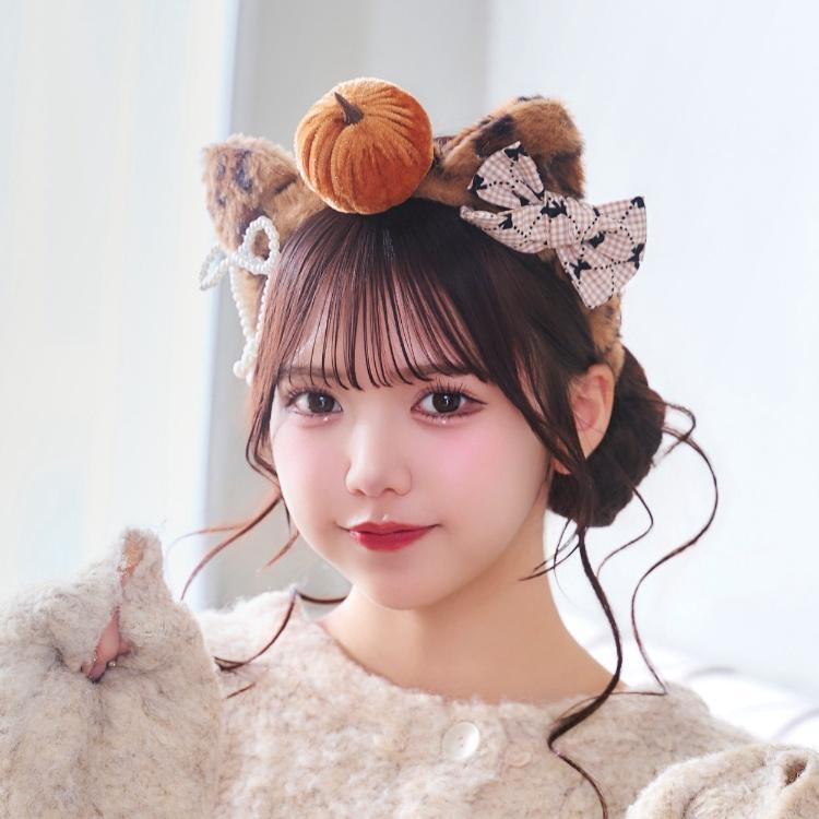 ハロウィン コスプレ  デコレオパードキャットカチューシャ ねこ 仮装グッズ ヘアアクセサリー | 