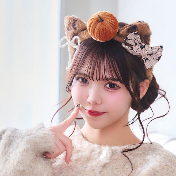 ハロウィン コスプレ  デコレオパードキャットカチューシャ ねこ 仮装グッズ ヘアアクセサリー |  | 01