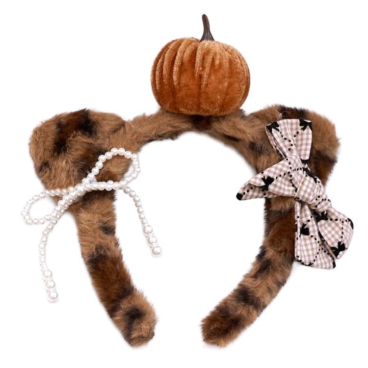 ハロウィン コスプレ  デコレオパードキャットカチューシャ ねこ 仮装グッズ ヘアアクセサリー |  | 03