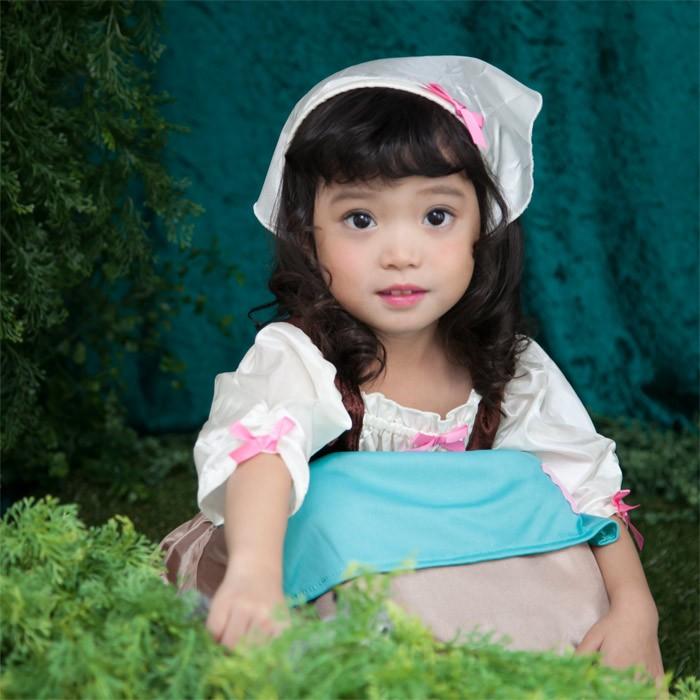 変身前のシンデレラ　ワンピースドレス/ハロウィン　仮装　子供　コスチューム　プリンセス　女の子　コスプレ　キッズ用プリンセスドレス |  | 04
