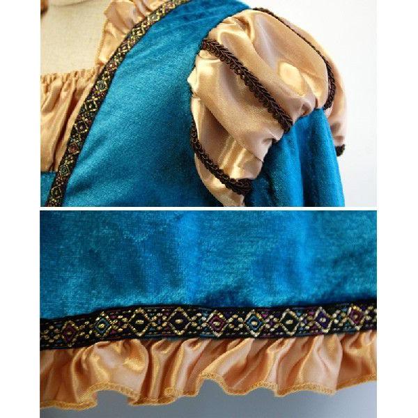 中世スコットランドプリンセス/ハロウィン　衣装　仮装　子供　コスチューム　プリンセス　女の子　コスプレ | MERIDA | 02