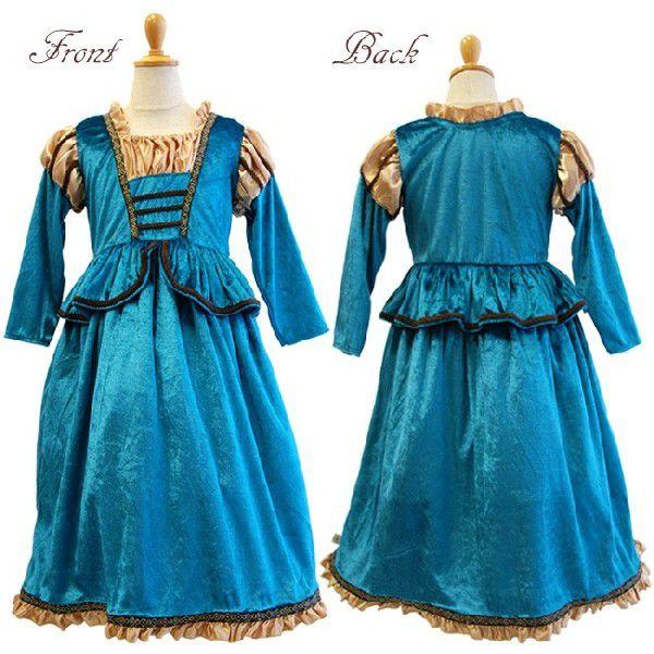 中世スコットランドプリンセス/ハロウィン　衣装　仮装　子供　コスチューム　プリンセス　女の子　コスプレ | MERIDA | 04