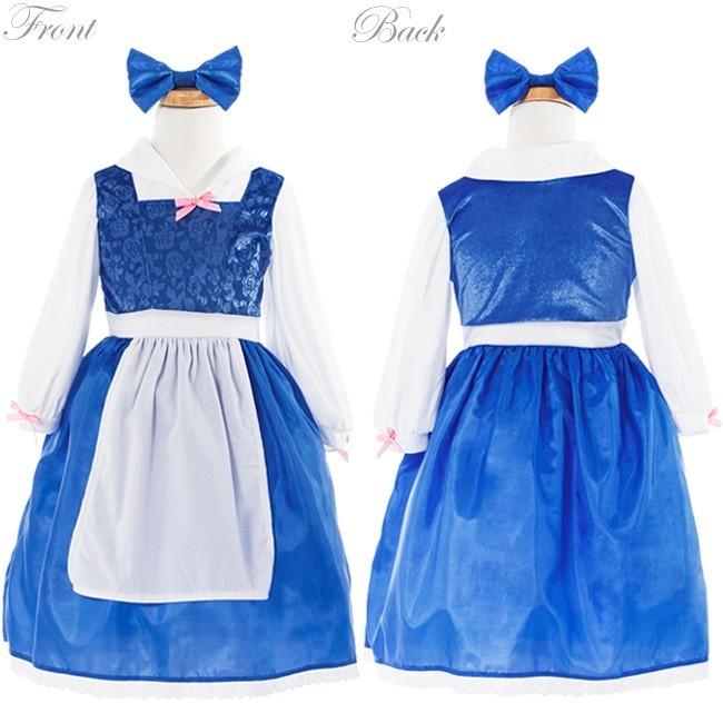 美女と野獣 エプロンワンピースドレス/ハロウィン　仮装　子供　コスチューム　プリンセス　女の子　コスプレ　キッズ用プリンセスドレス |  | 06