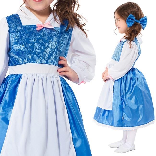 美女と野獣 エプロンワンピースドレス/ハロウィン　仮装　子供　コスチューム　プリンセス　女の子　コスプレ　キッズ用プリンセスドレス |  | 07