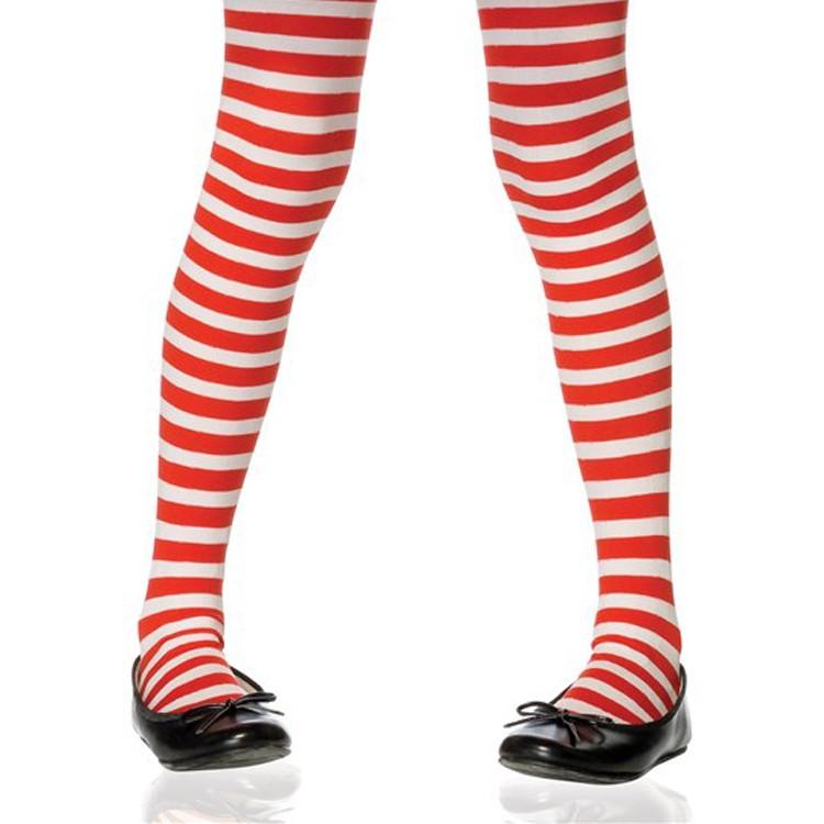 メール便配送可/レッグアベニュー 子供用 ストライプ ボーダータイツ