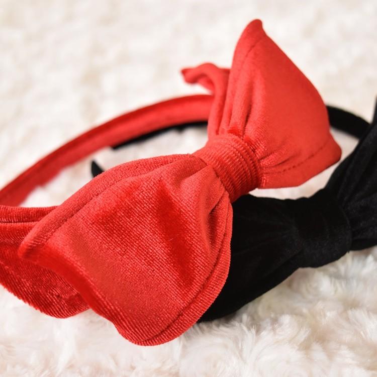 メール便配送可/ベロアリボンヘッドドレスカチューシャ | キキ | 05