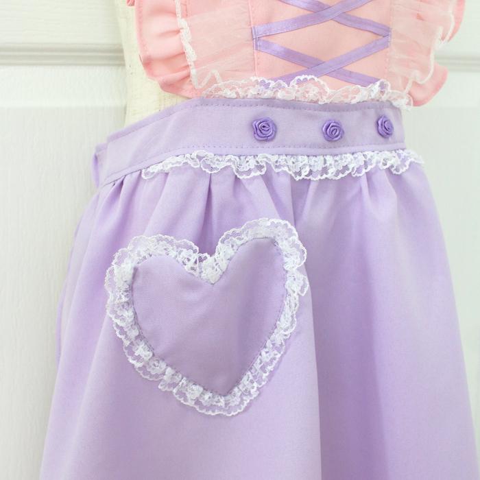 メール便配送可/プリンセスなりきり かんたんドレス エプロン 3角巾つきセット フラワーパープルプリンセス |  | 10