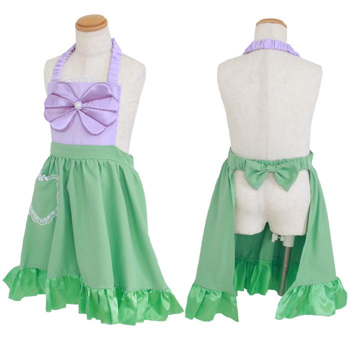 メール便配送可/プリンセスなりきり かんたんドレス エプロン 3角巾つきセット アクアマーメイド プリンセス |  | 09