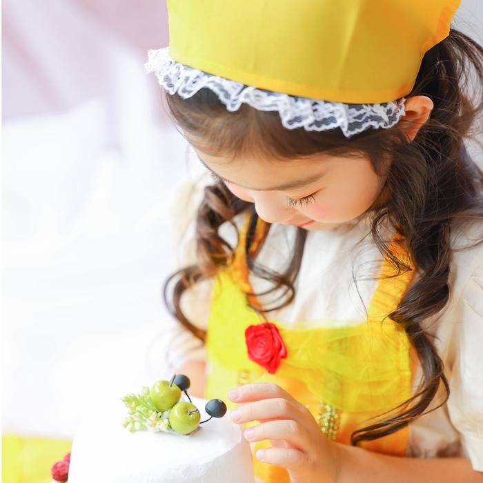 メール便配送可/プリンセスなりきり かんたんドレス エプロン 3角巾つきセット イエローローズ プリンセス |  | 04