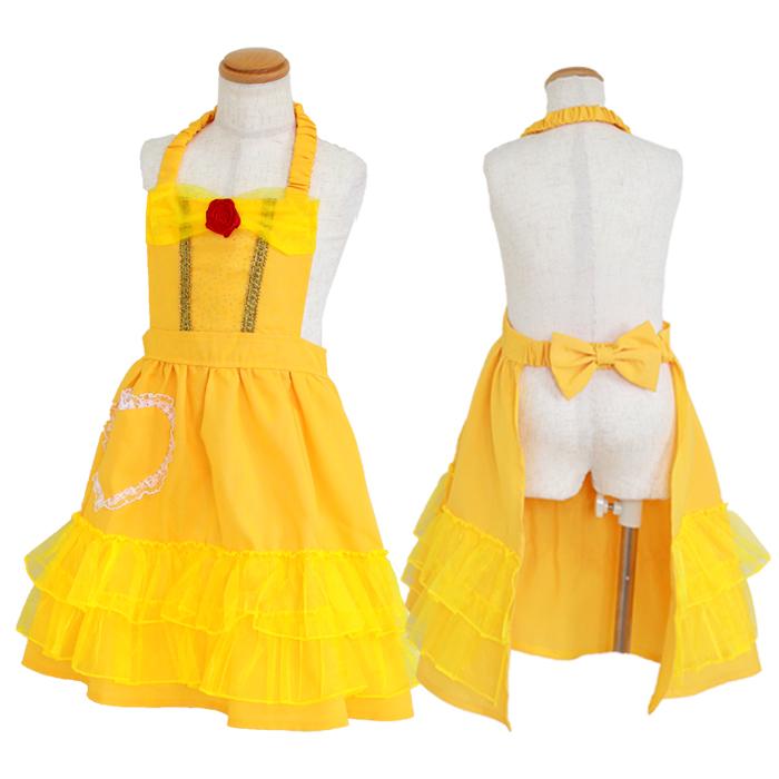 メール便配送可/プリンセスなりきり かんたんドレス エプロン 3角巾つきセット イエローローズ プリンセス |  | 09