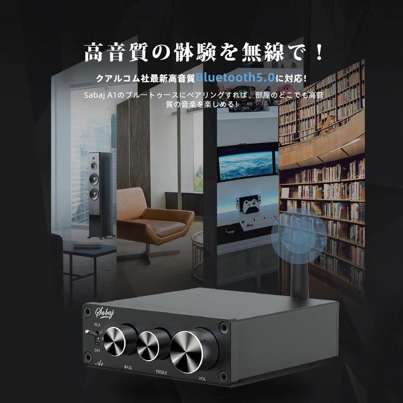 「超メルカリ市」 Sabaj A1 アンプ Bluetooth 5.0 小型 2チャンネル パワーアンプ HI-FI スピーカー用 「MA12070」 アンプ 【1794567794】(9672円)