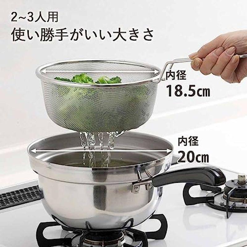 下村企販 片手鍋 四角い ラーメン鍋 日本製 ステンレス IH対応 15cm 1.8L 33107 燕三条｜lr-store｜02