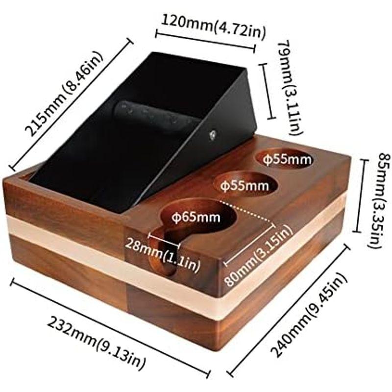 watchget 4 In 1 エスプレッソノックボックス コーヒータンパースタンド エスプレッソホルダー 58mmディストリビューター、タ｜lr-store｜15