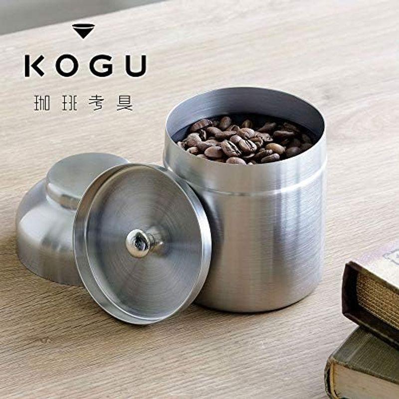 珈琲考具 KOGU 下村企販 コーヒー キャニスター 日本製 ステンレス コーヒー豆 200g 密閉 中蓋付き 保存容器 720ml アウト｜lr-store｜14