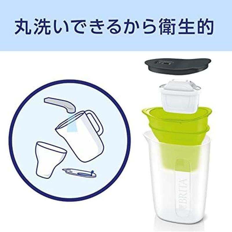 ブリタ 浄水ポット ファン ライム ろ過水容量1.0L 全容量1.5L マクストラプラス カートリッジ 2個付 - ドイツ製 ブリタジャパン｜lr-store｜11