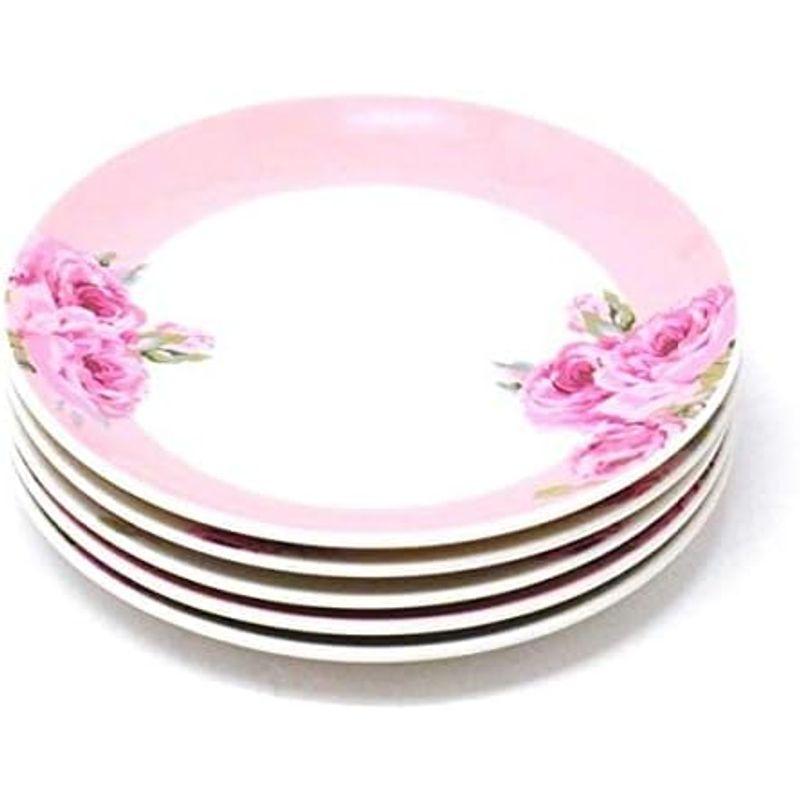 ローラアシュレイ ケーキ皿 中皿 直径16.5cm 5枚 食器 セット 薔薇 クチュール ローズ ピンク プレート 皿 花柄 プレゼント 女｜lr-store｜02