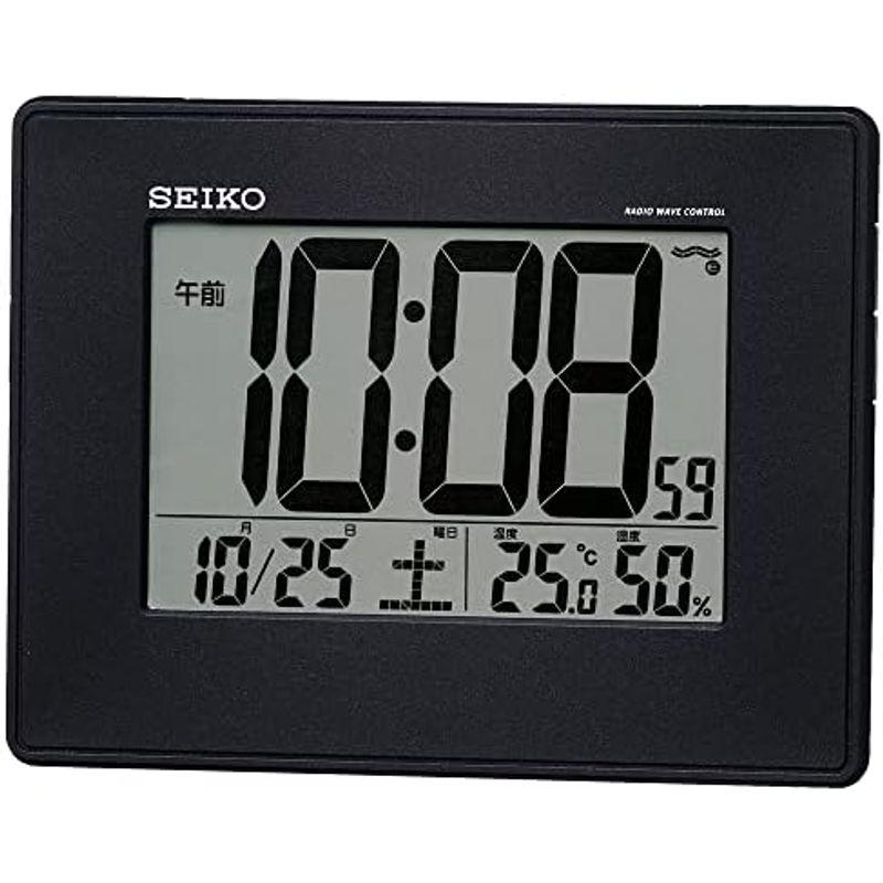 セイコー クロック 目覚まし時計 電波 デジタル 掛置兼用 カレンダー 温度 湿度 表示 大型画面 白 パール SQ770W SEIKO｜lr-store｜17