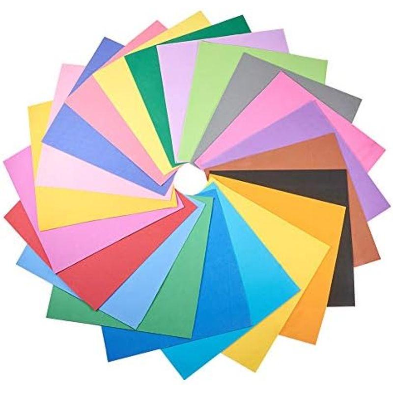 WANDIC フォームシート紙, 48枚 手芸シート カラフルなクラフトスポンジ盛り合わせ DIYのプロジェクトのための, 24色 各2個｜lr-store｜07