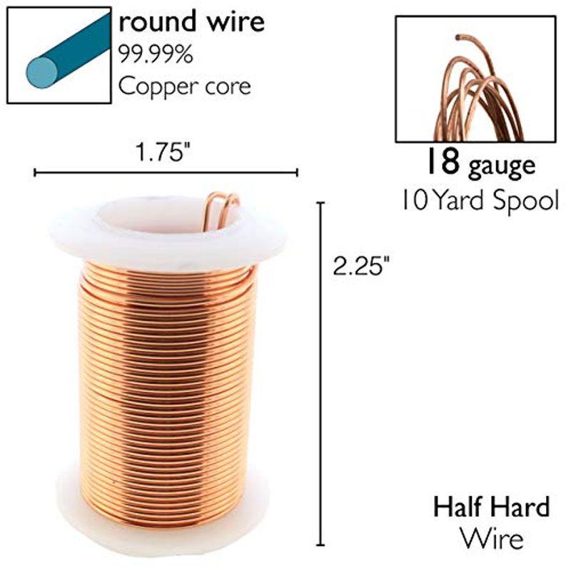 The Beadsmith Wire Elements 18ゲージ ラッカー塗装 変色防止 銅線 ジュエリー製作用 10ヤード 9.14m｜lr-store｜07