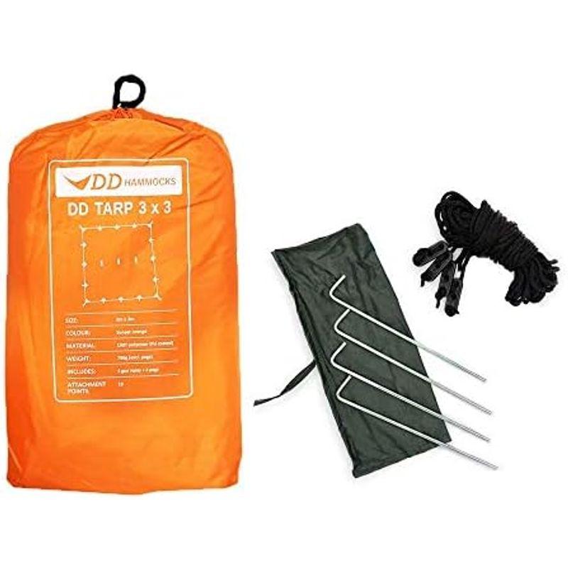 DD Hammocks DD タープ 3×3 (サンセットオレンジ）日本正規品  