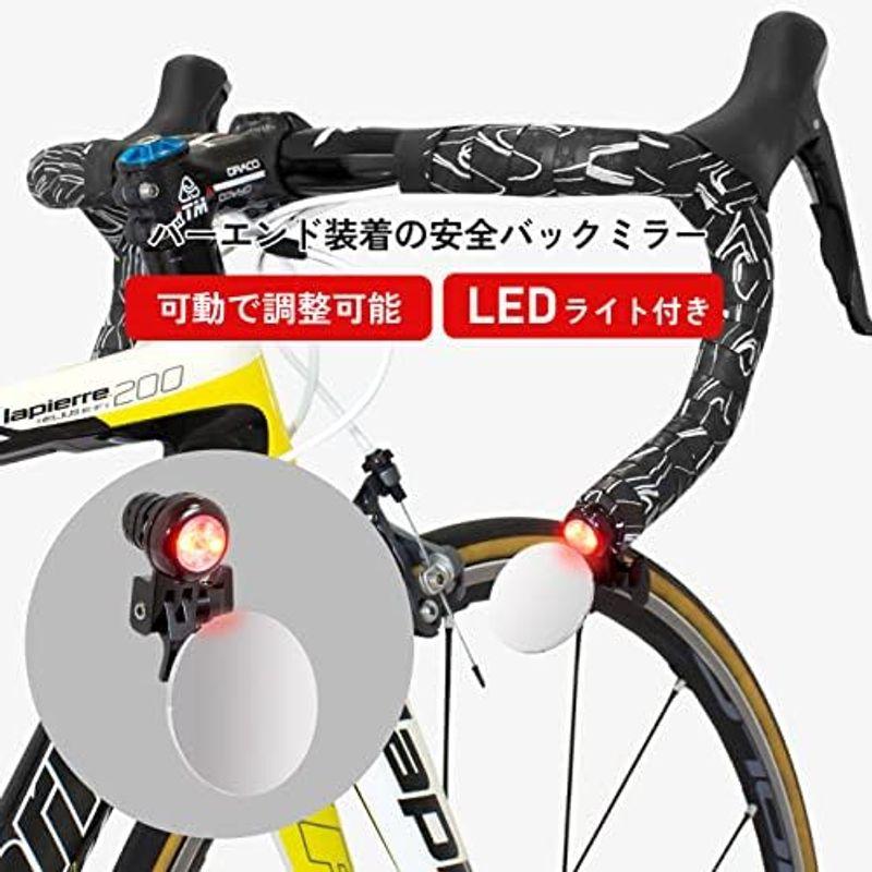 GORIX(ゴリックス) サイクルミラー LEDライト付き バーエンド 自転車ミラー ロードバイク 軽量 バックミラー (GX-CCM9)｜lr-store｜07
