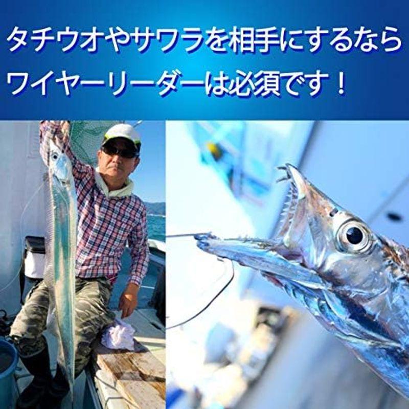 D・STONE 釣り ワイヤー リーダー ハリス 仕掛け 100本 緑 太刀魚 石鯛 タチウオ カマス｜lr-store｜06