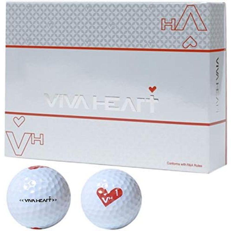 VIVA HEART ゴルフボール 1ダース ホワイト｜lr-store｜02
