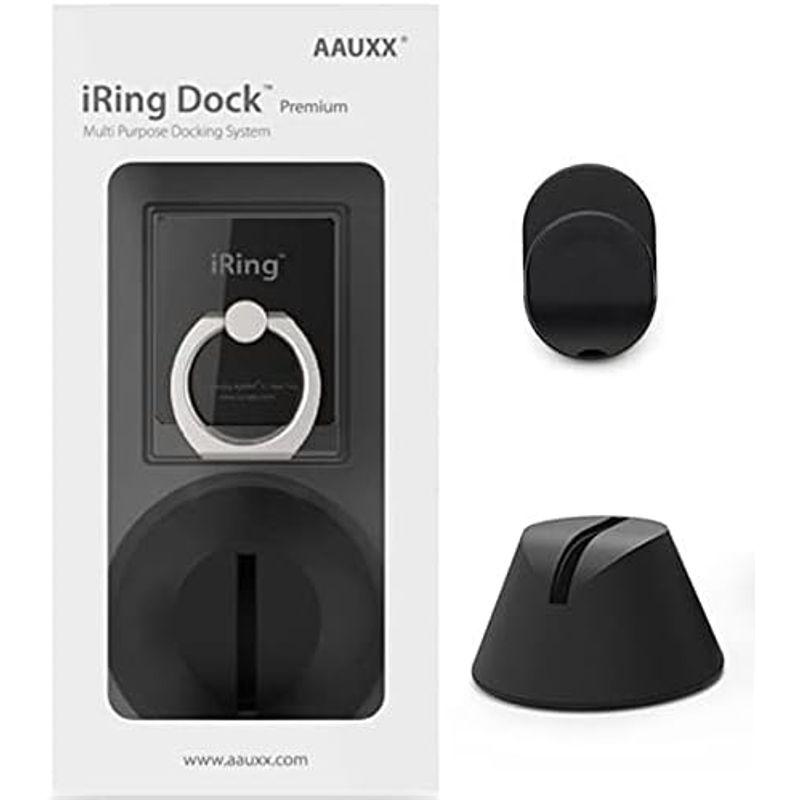 正規輸入品iRing スマホグリップ スタンド フック+ドック プレミアムセット グレイ/ドック ブラック デスク 車載 ホルダー 落下防止｜lr-store｜04