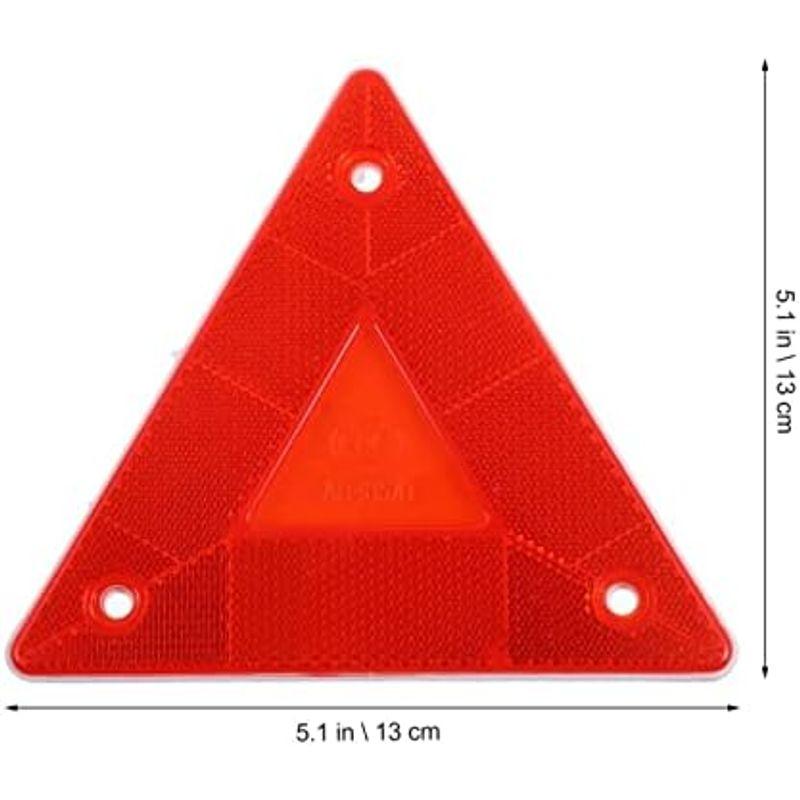 TOYMYTOY 反射板 汎用 三角 低速車マーク リフレクター 移動車用 三角形標識 トラック トレーラー 船舶 牽引車用 10枚セット｜lr-store｜04