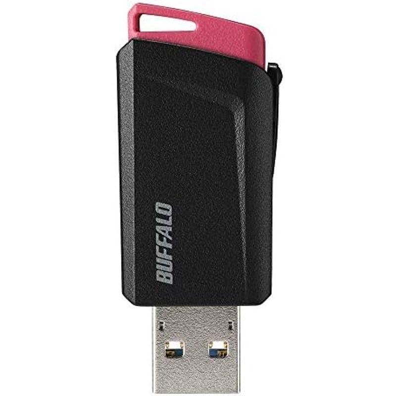 BUFFALO USB3.1(Gen1)プッシュスライドUSBメモリ 64GB ブラック RUF3-SP64G-BK｜lr-store｜16