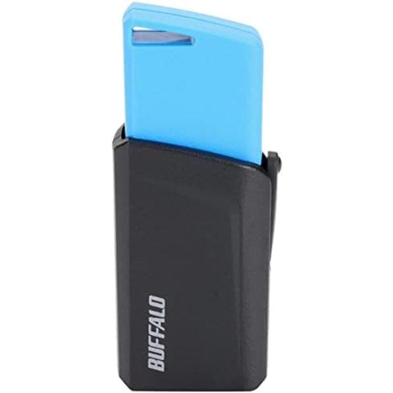 BUFFALO USB3.1(Gen1)プッシュスライドUSBメモリ 64GB ブラック RUF3-SP64G-BK｜lr-store｜03