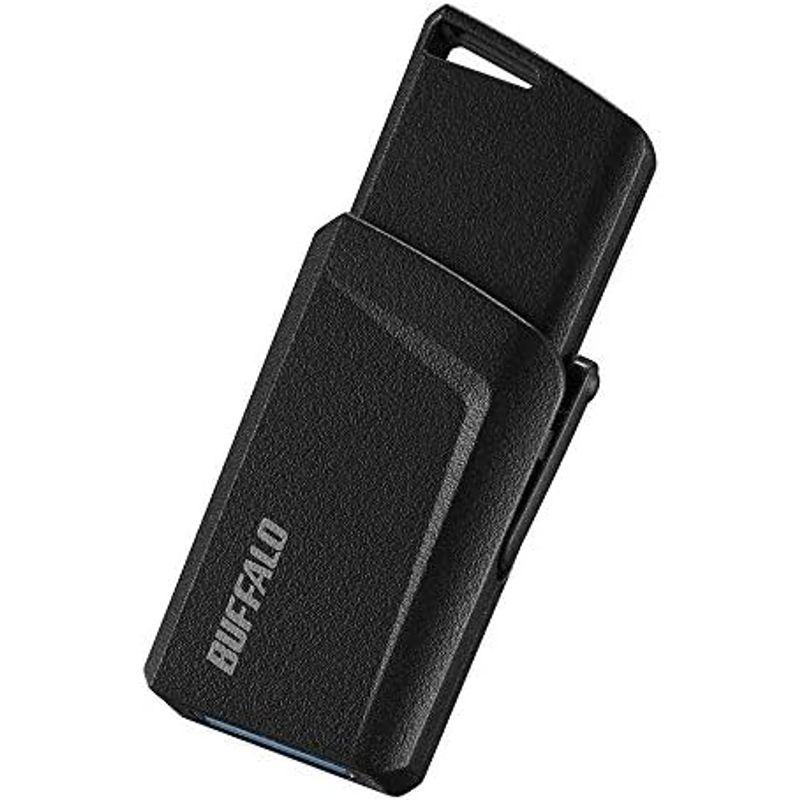 BUFFALO USB3.1(Gen1)プッシュスライドUSBメモリ 64GB ブラック RUF3-SP64G-BK｜lr-store｜04