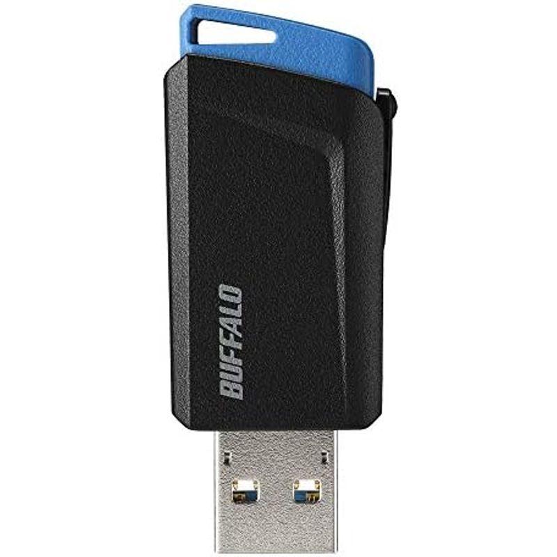 BUFFALO USB3.1(Gen1)プッシュスライドUSBメモリ 64GB ブラック RUF3-SP64G-BK｜lr-store｜07