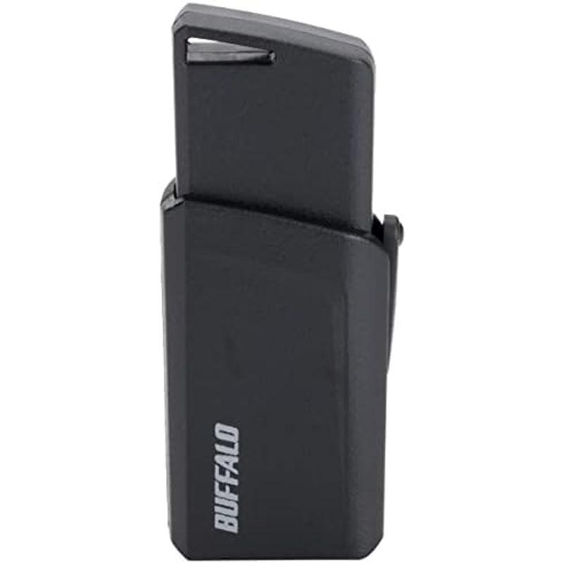 BUFFALO USB3.1(Gen1)プッシュスライドUSBメモリ 64GB ブラック RUF3-SP64G-BK｜lr-store｜08