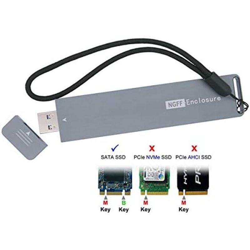 Xiwai B/M-Key NGFF M2 SSD - USB 3.0 外付けPCBAコンベターアダプターカード フラッシュディスクタイプ｜lr-store｜08